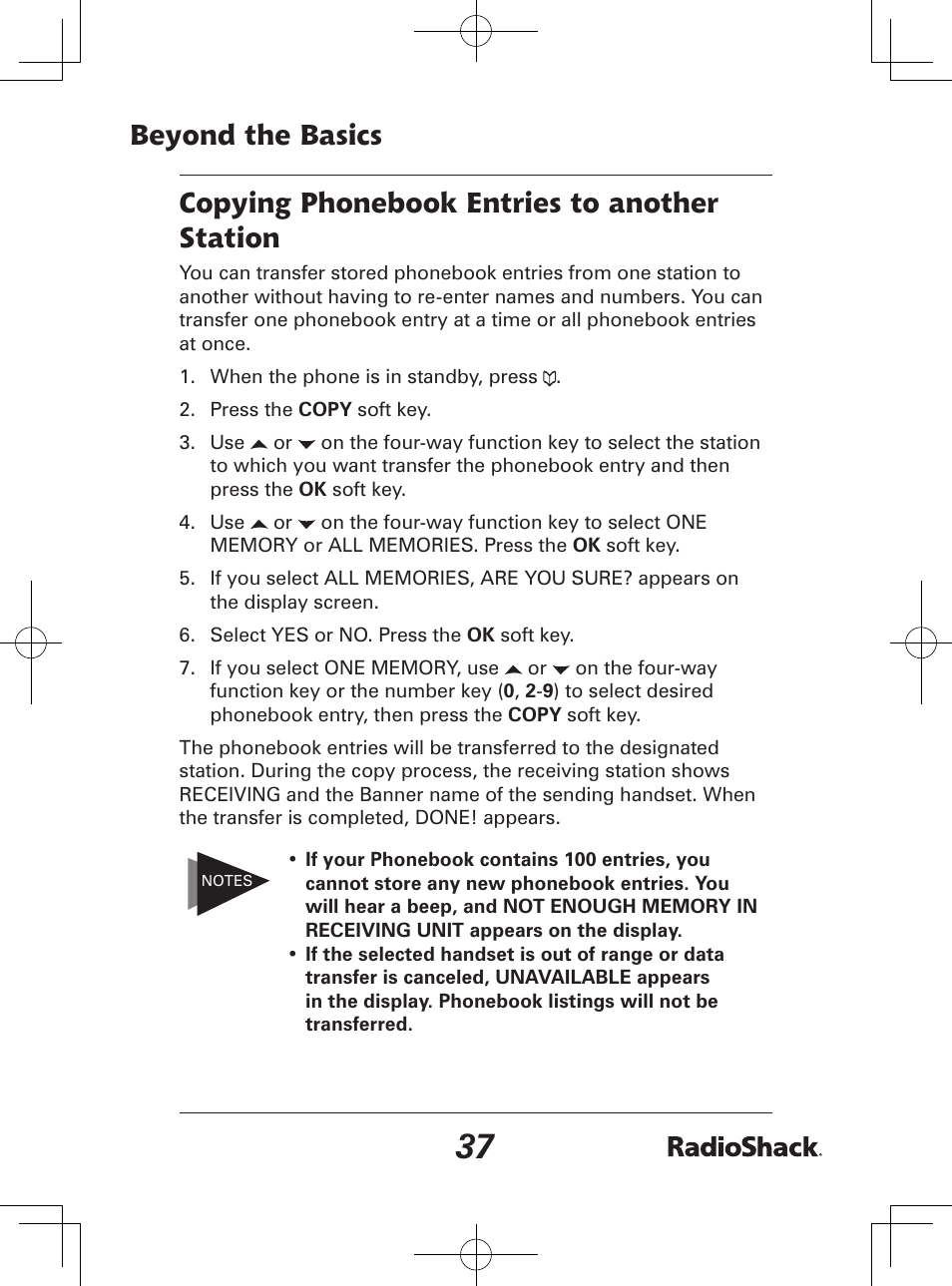 Radio Shack 43-142 User Manual | Page 37 / 88