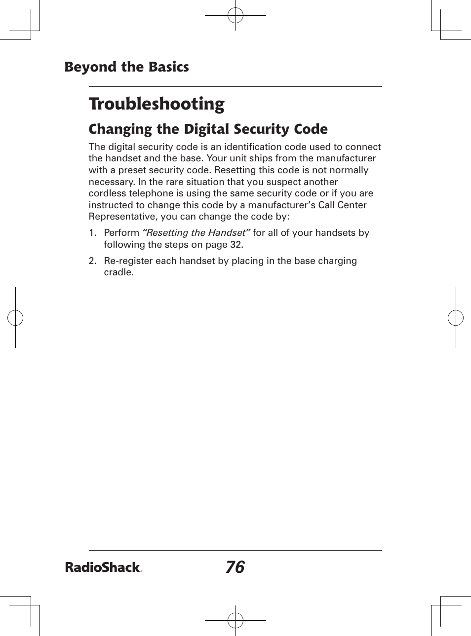 Troubleshooting | Radio Shack 43-142 User Manual | Page 76 / 88