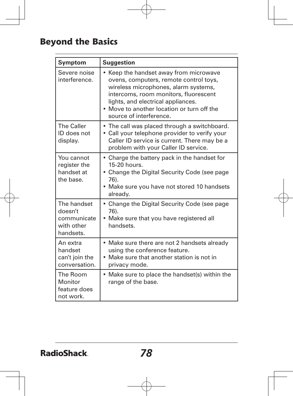 Beyond the basics | Radio Shack 43-142 User Manual | Page 78 / 88