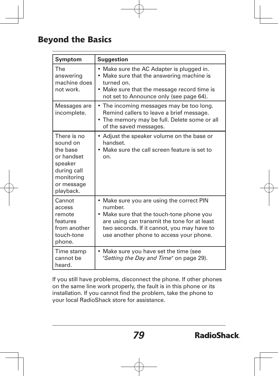 Beyond the basics | Radio Shack 43-142 User Manual | Page 79 / 88