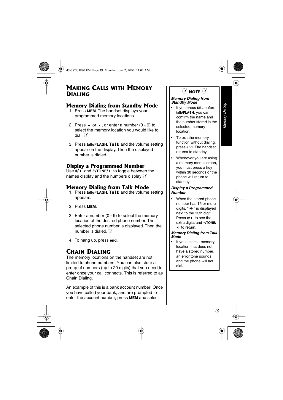 Radio Shack 43-3870 User Manual | Page 19 / 48