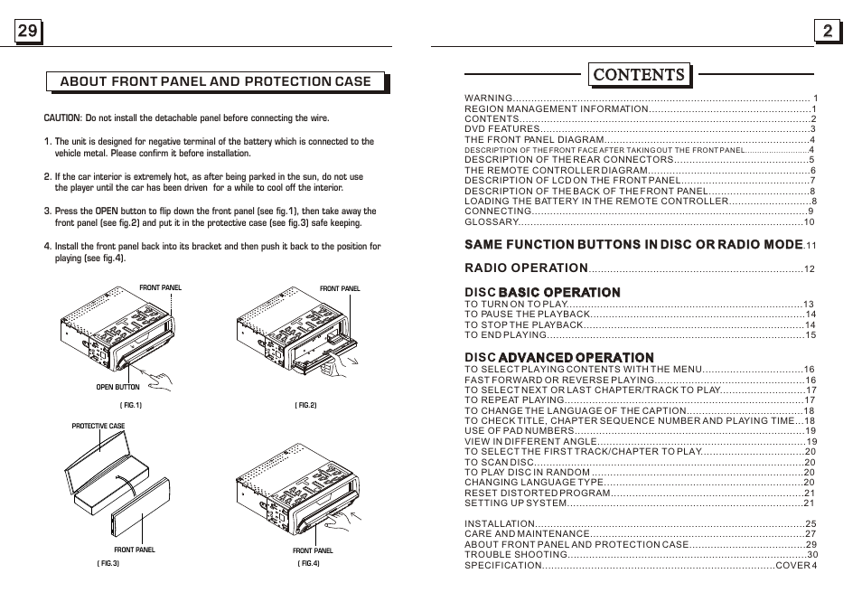 2contents contents | Radio Shack PLDVD188 User Manual | Page 3 / 16