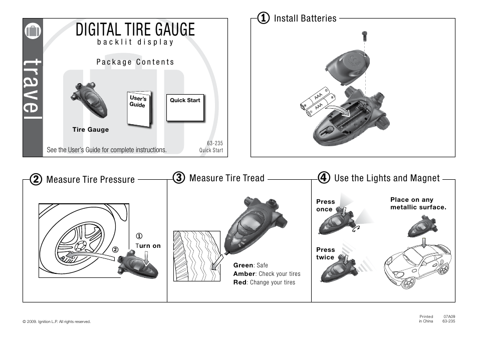 Radio Shack 63-235 User Manual | 1 page