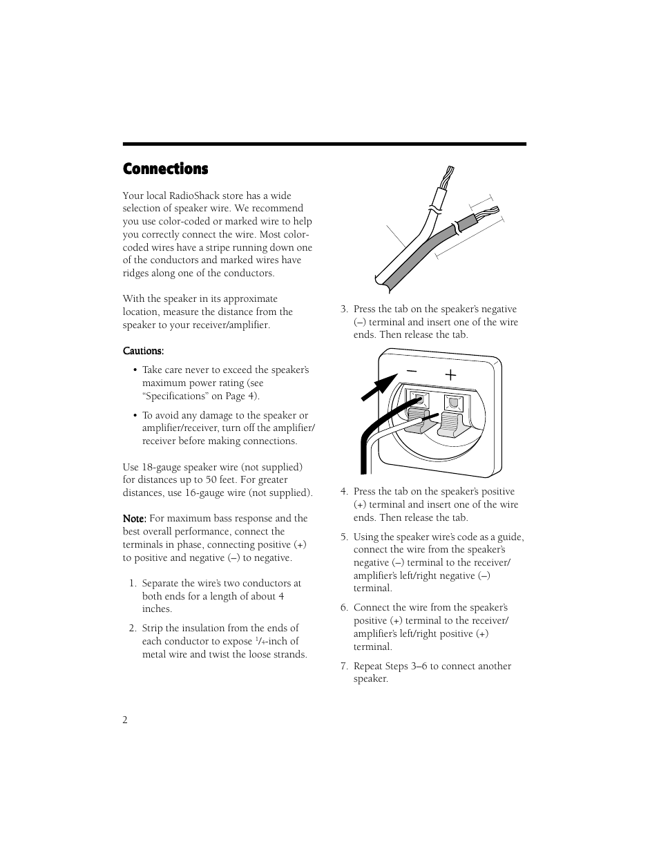 Radio Shack STS-520 User Manual | Page 2 / 4