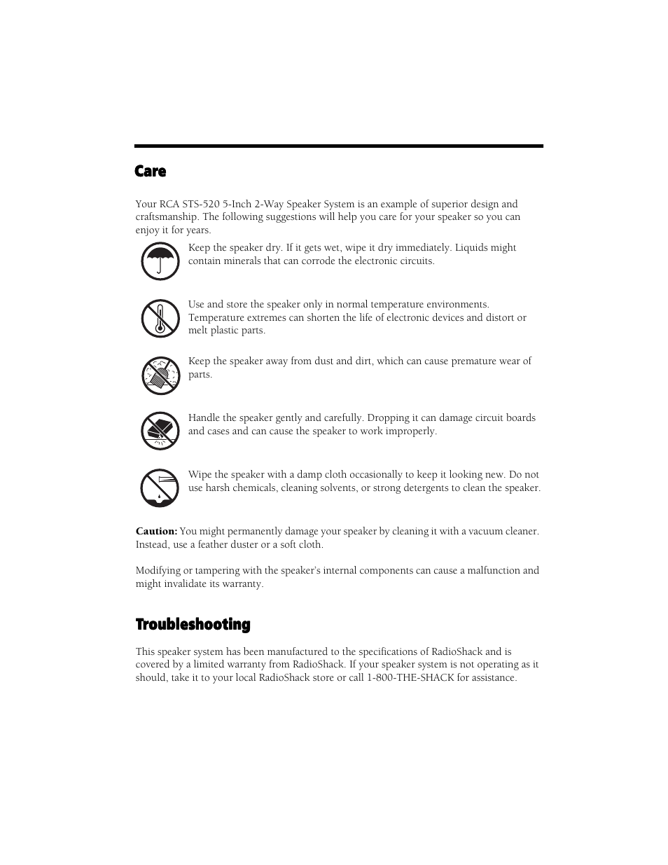 Radio Shack STS-520 User Manual | Page 3 / 4