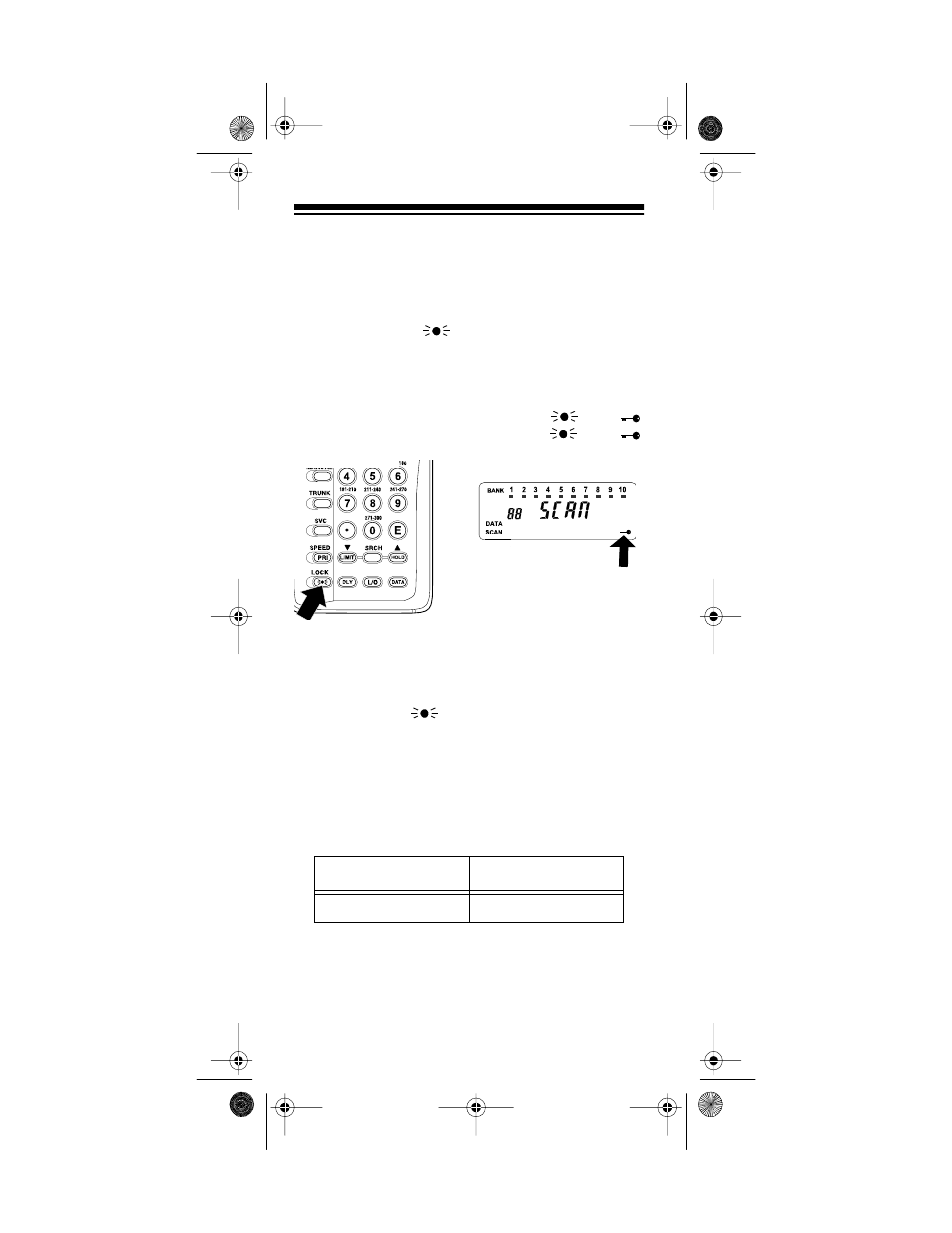 Using the keylock, Using the display backlight, Changing search speeds | Radio Shack PRO-90 User Manual | Page 30 / 64