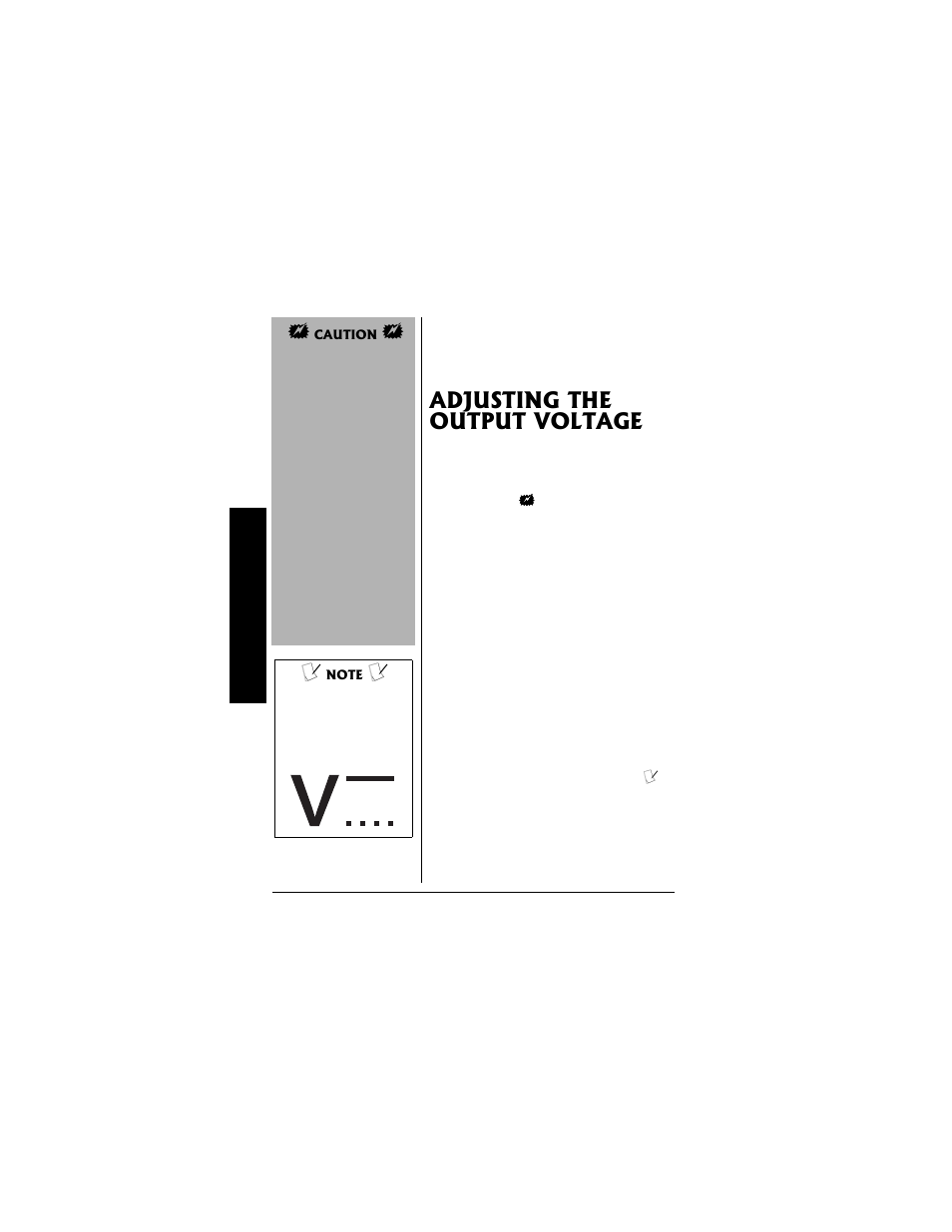 Adjusting the output voltage | Radio Shack 273-1687 User Manual | Page 4 / 24