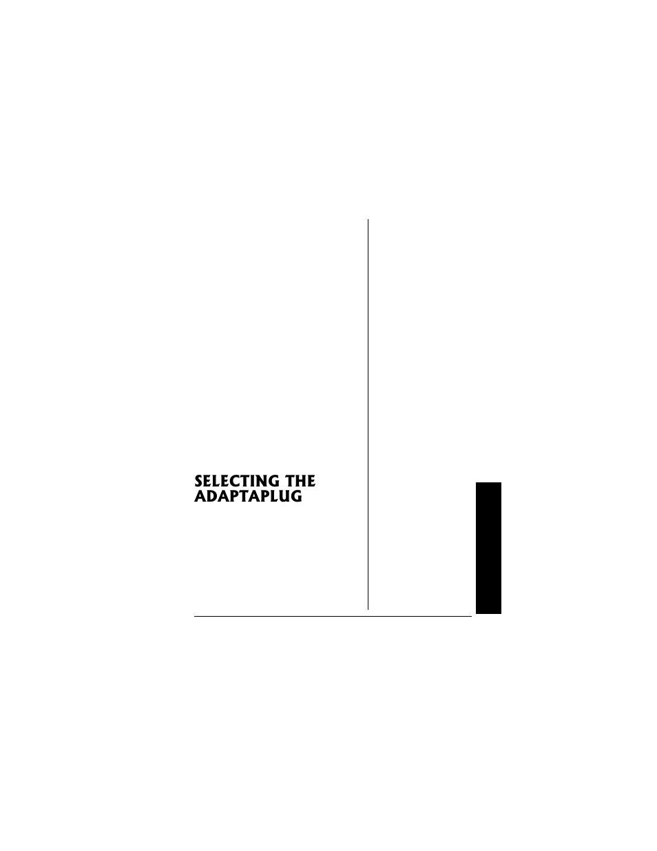 Selecting the adaptaplug | Radio Shack 273-1687 User Manual | Page 5 / 24