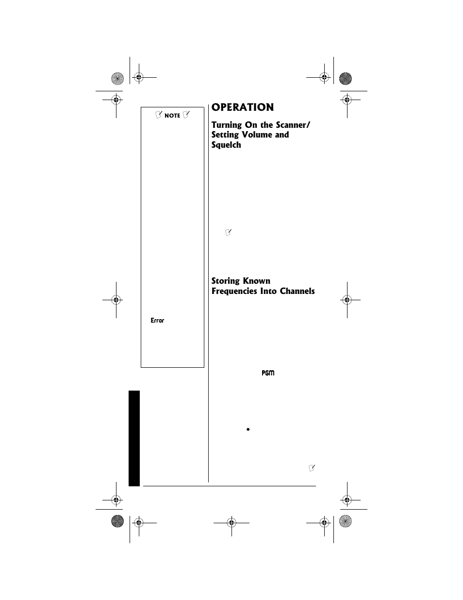 5vqtkpi"-pqyp" (tgswgpekgu"+pvq"%jcppgnu | Radio Shack PRO-82 User Manual | Page 24 / 56