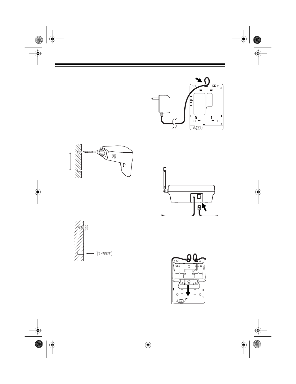 Mounting directly on the wall | Radio Shack ET-910 User Manual | Page 10 / 32