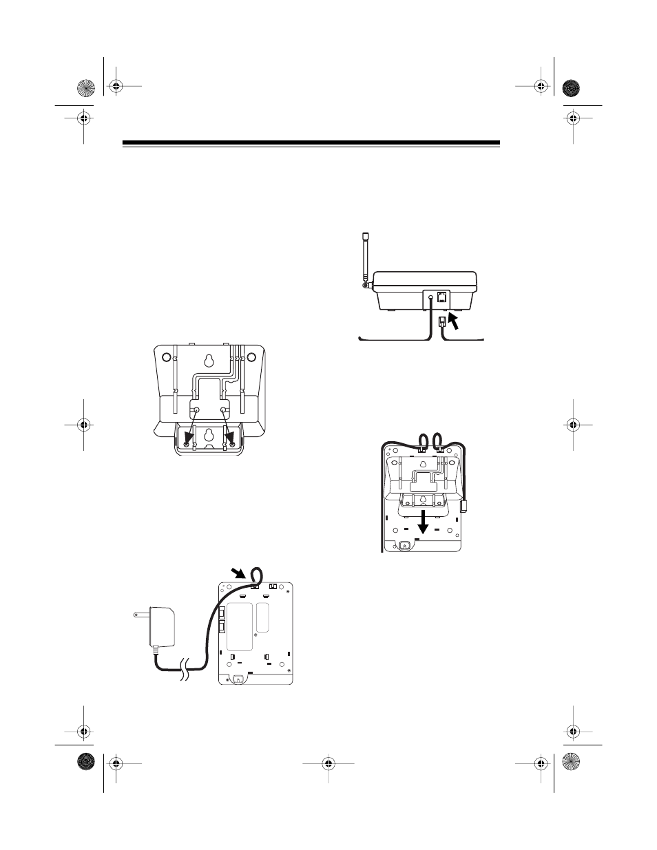 Mounting the base on a wall, Mounting on a wall plate | Radio Shack ET-910 User Manual | Page 8 / 32