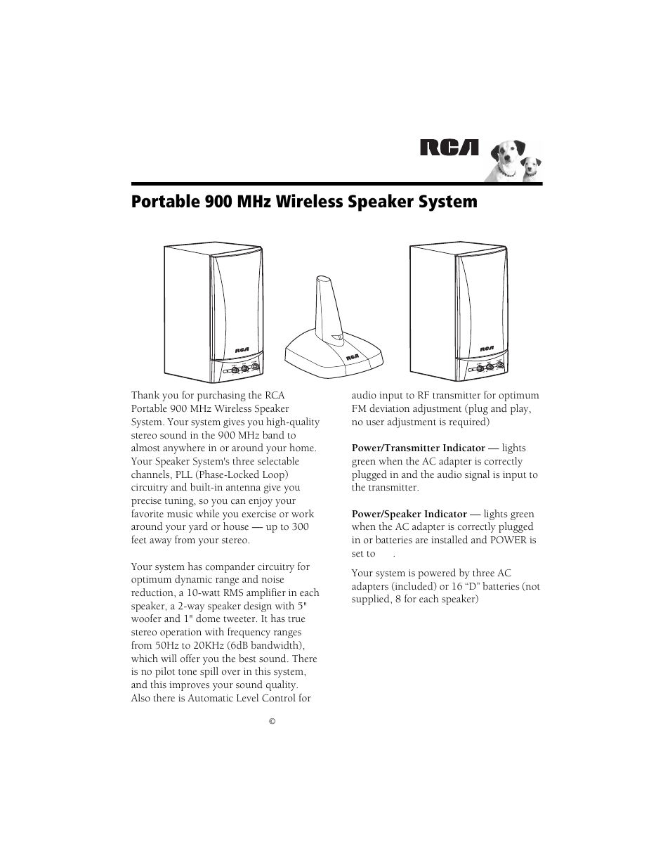 Radio Shack Speaker User Manual | 12 pages