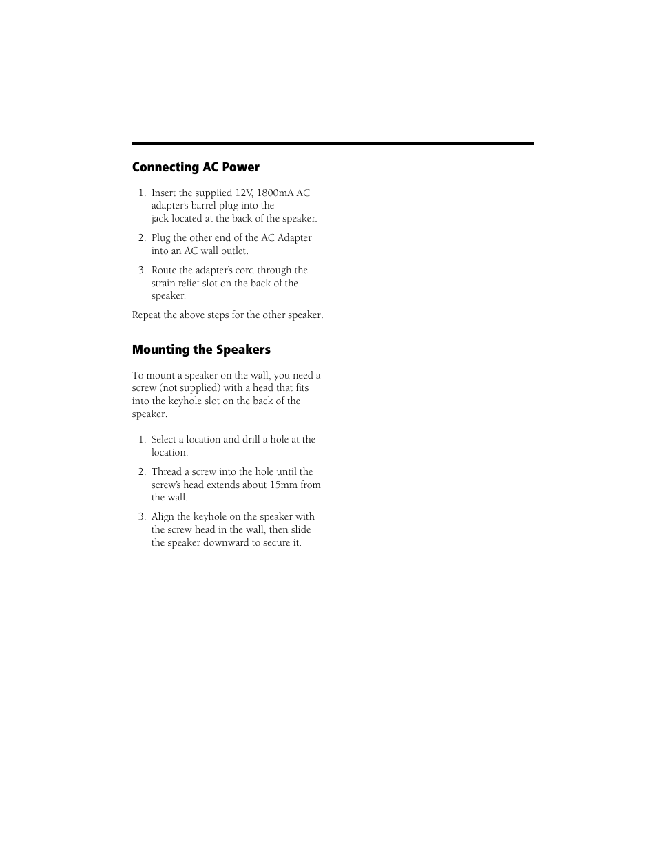 Radio Shack Speaker User Manual | Page 5 / 12