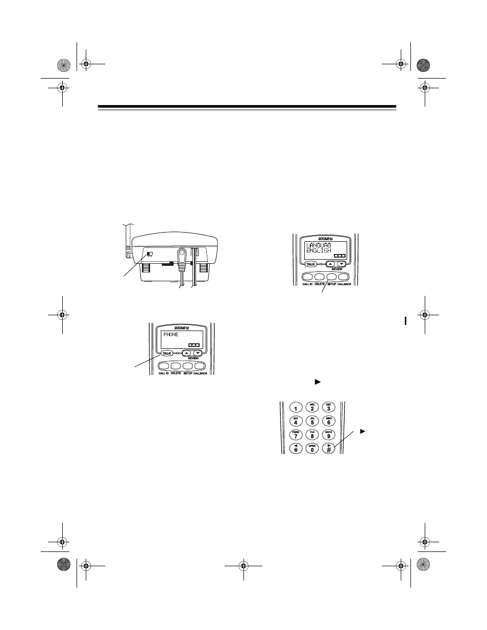 Setting the dialing mode, Selecting the language | Radio Shack ET-1105 User Manual | Page 11 / 28