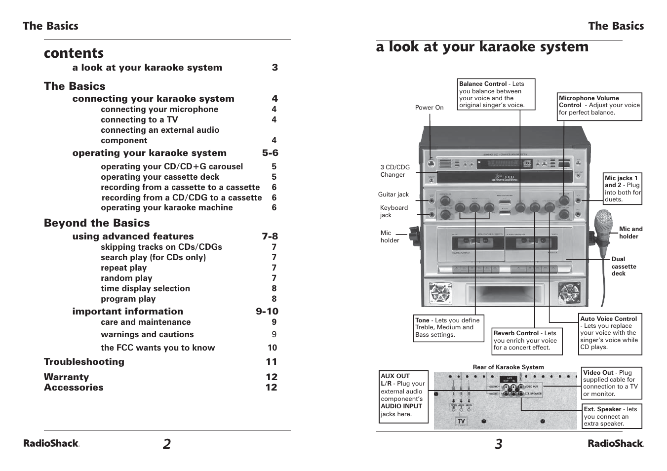 Radio Shack SEMI-PRO 3 CDG 32-3043 User Manual | Page 2 / 7