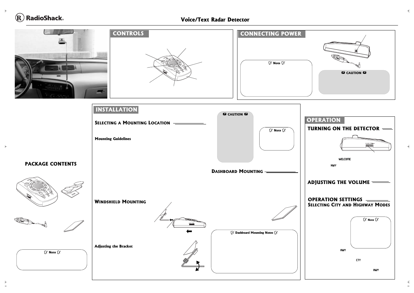 Radio Shack 22-1697 User Manual | 3 pages