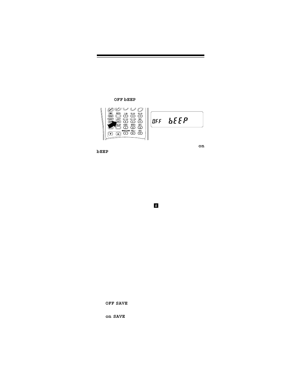 Turning the key tone off/on, Turning the battery save function off/on | Radio Shack HANDHELD TRUNKING 20-521 User Manual | Page 37 / 72