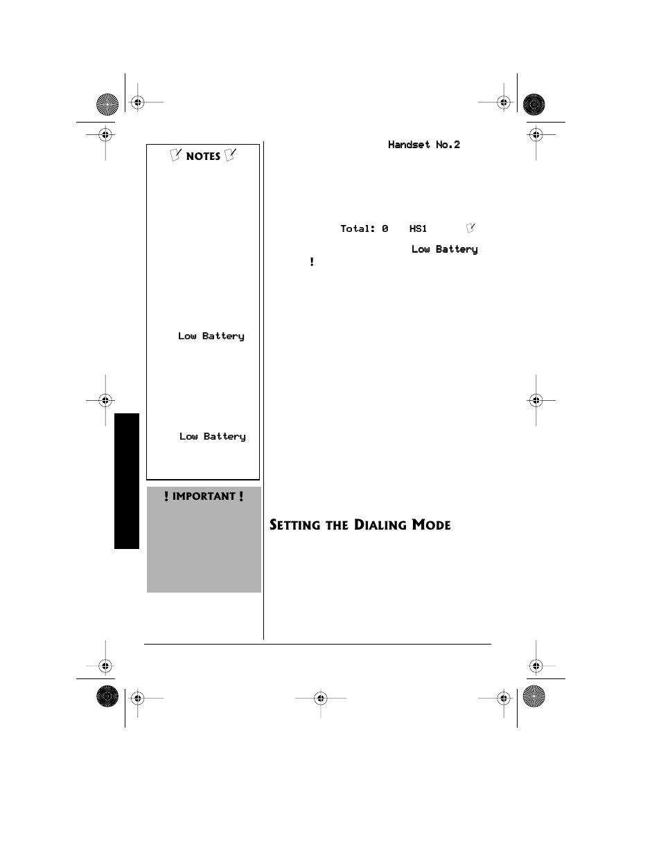 Setting the dialing mode | Radio Shack 43-3815/43-3898 User Manual | Page 10 / 48