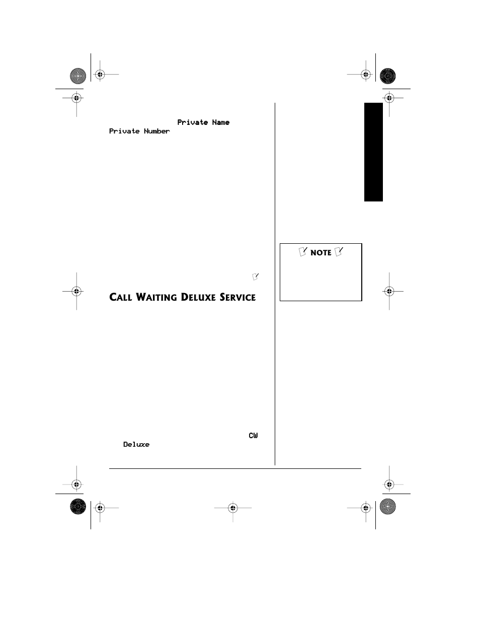 Call waiting deluxe service | Radio Shack 43-3815/43-3898 User Manual | Page 25 / 48