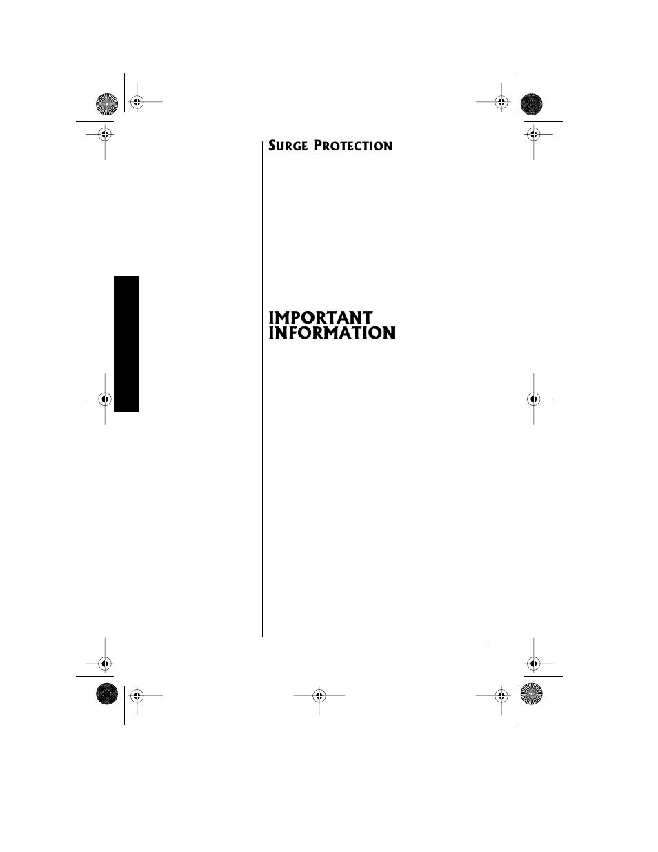 Surge protection, Important information | Radio Shack 43-3815/43-3898 User Manual | Page 46 / 48