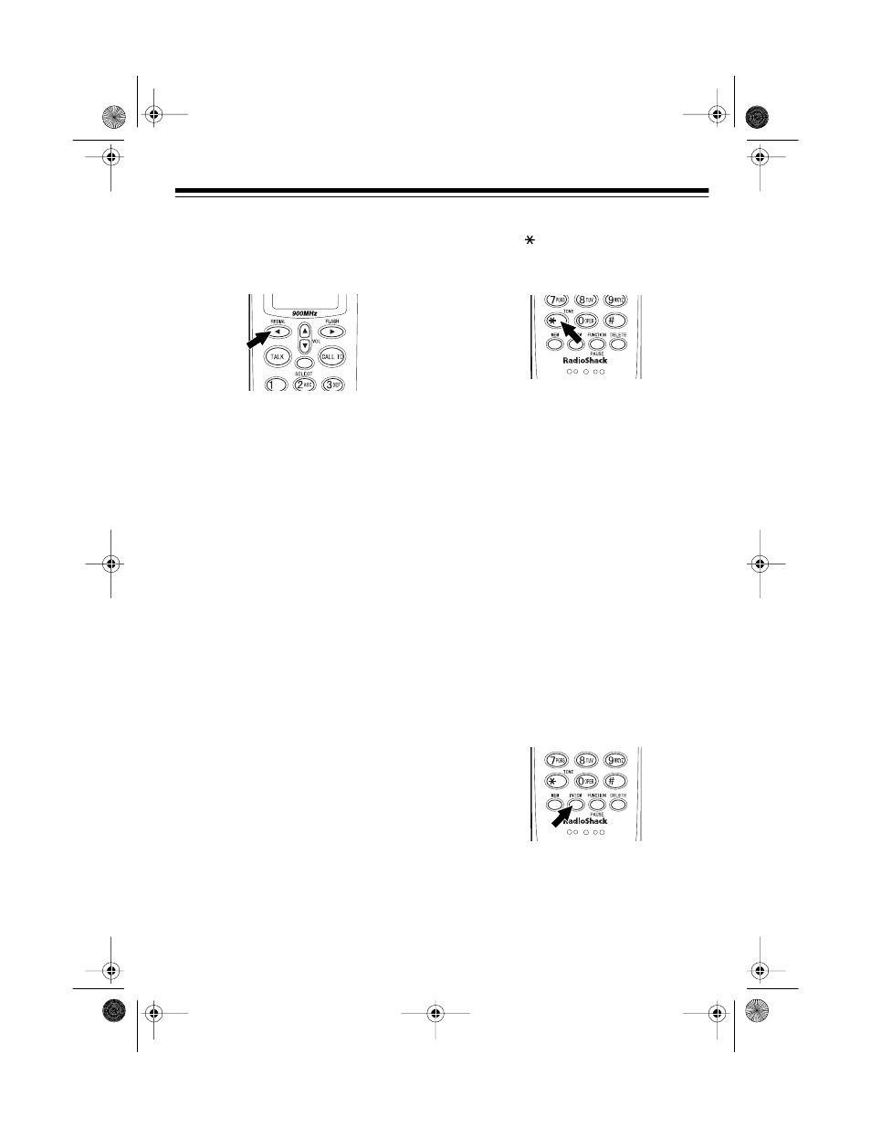 Using redial, Using tone services on a pulse line, Using page/intercom | Radio Shack TAD -797 User Manual | Page 19 / 40