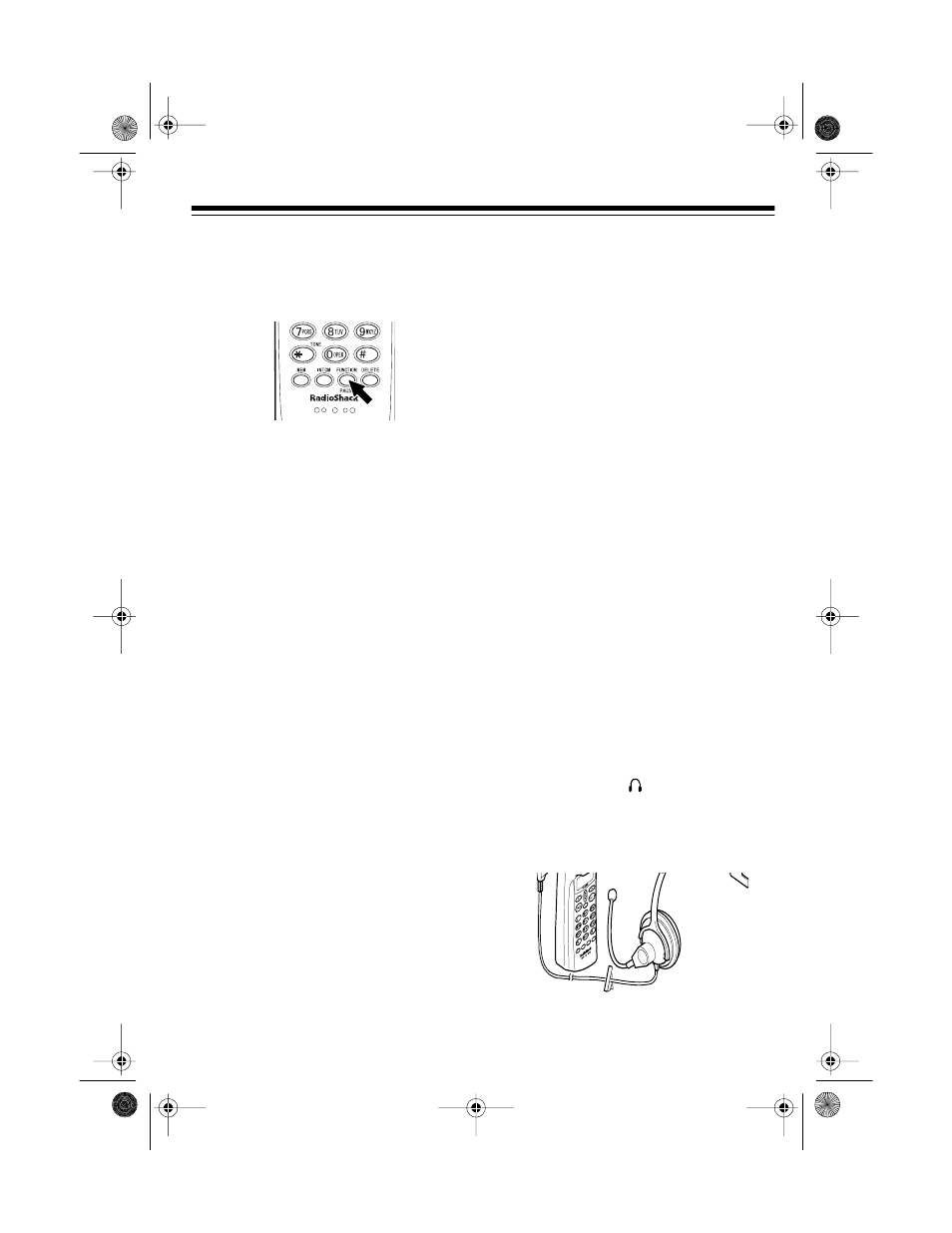 Using a headset | Radio Shack TAD -797 User Manual | Page 23 / 40