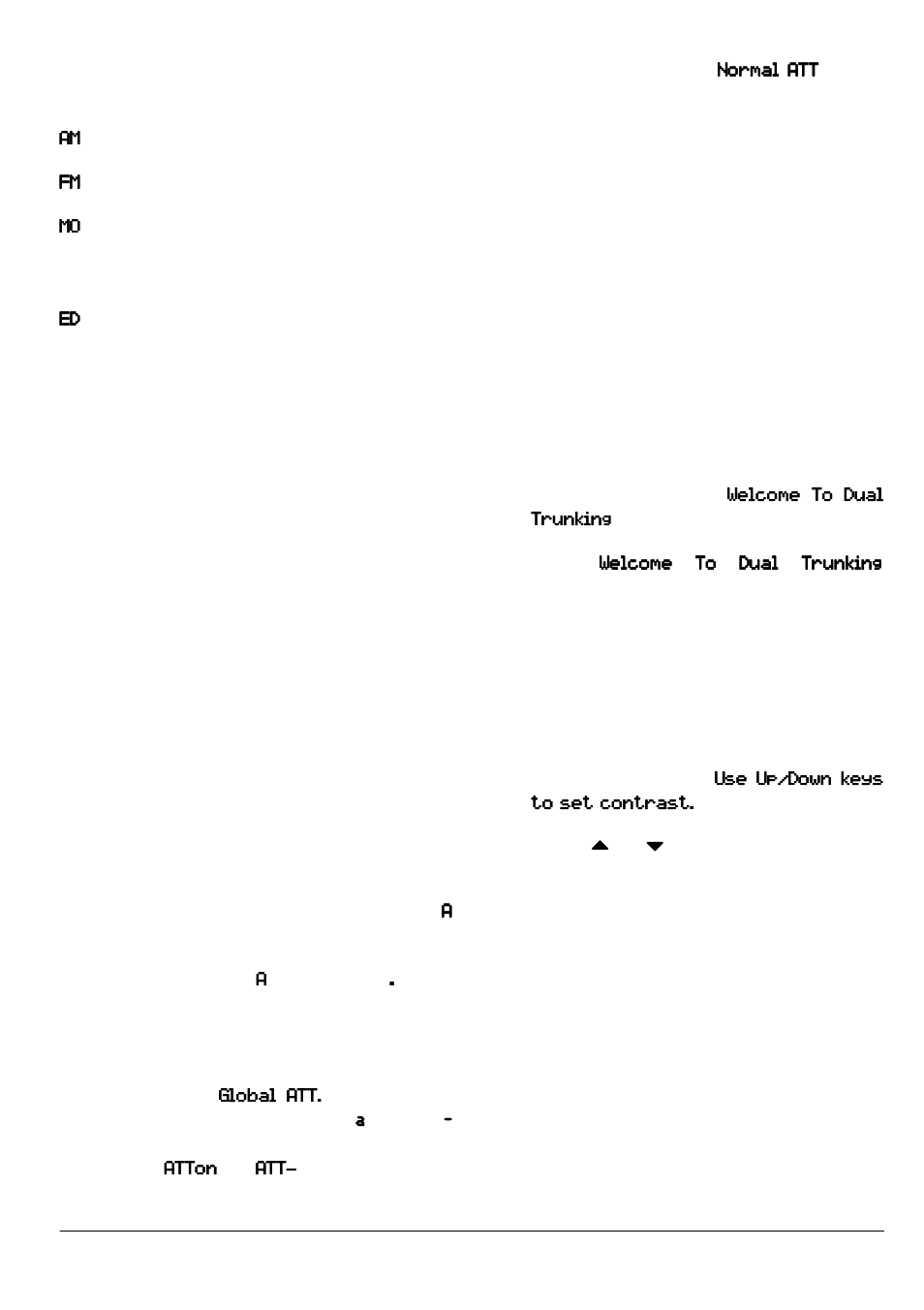 Using the attenuator, Turning the key tone on and off, Changing the display contrast | Cloning programmed data, Wý wýwý wý | Radio Shack PRO-2053 User Manual | Page 29 / 56