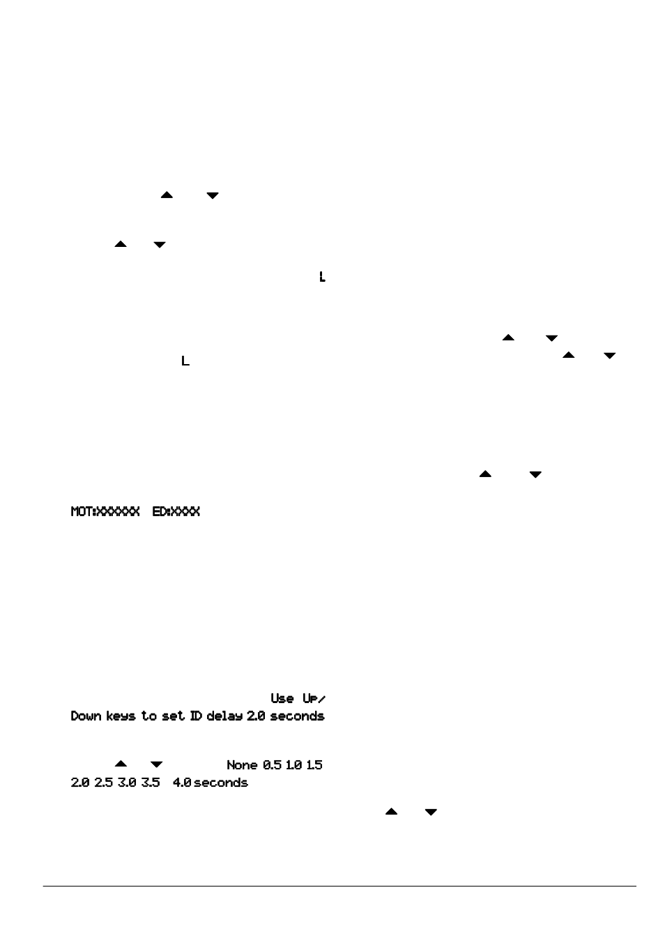 Locking out talk group ids, Delay function in id indication mode, Reviewing locked-out talk group ids | Clearing talk group ids, Clearing all talk group ids in one bank | Radio Shack PRO-2053 User Manual | Page 37 / 56