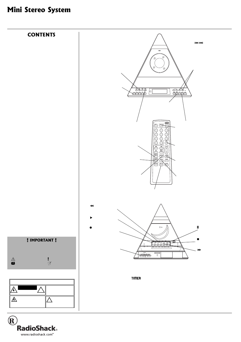 Radio Shack 13-1317 User Manual | 8 pages