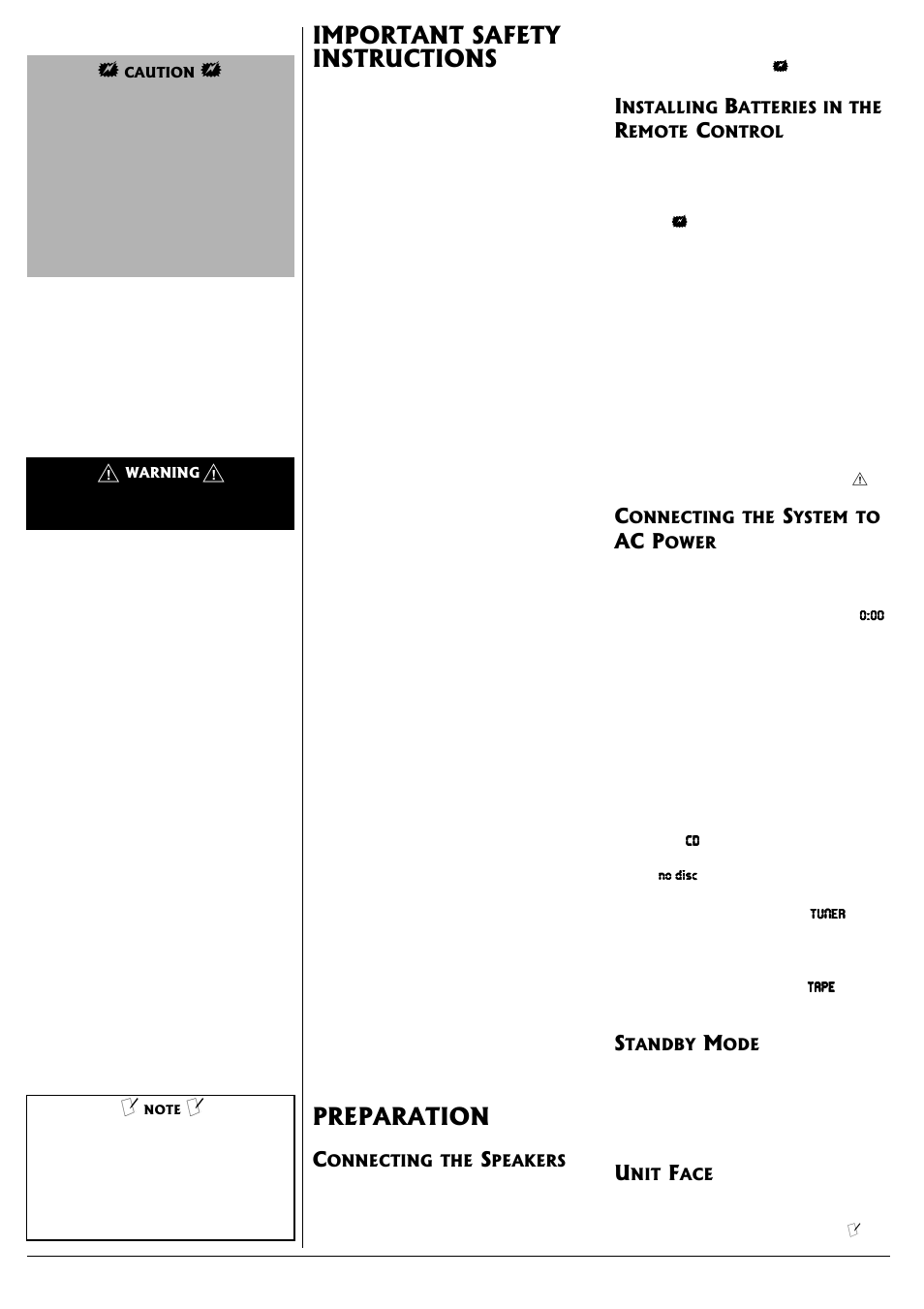 Preparation | Radio Shack 13-1317 User Manual | Page 2 / 8