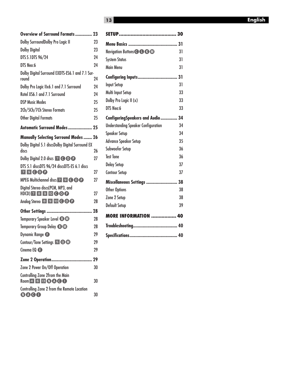 ROTEL RSP-1068 User Manual | Page 13 / 106