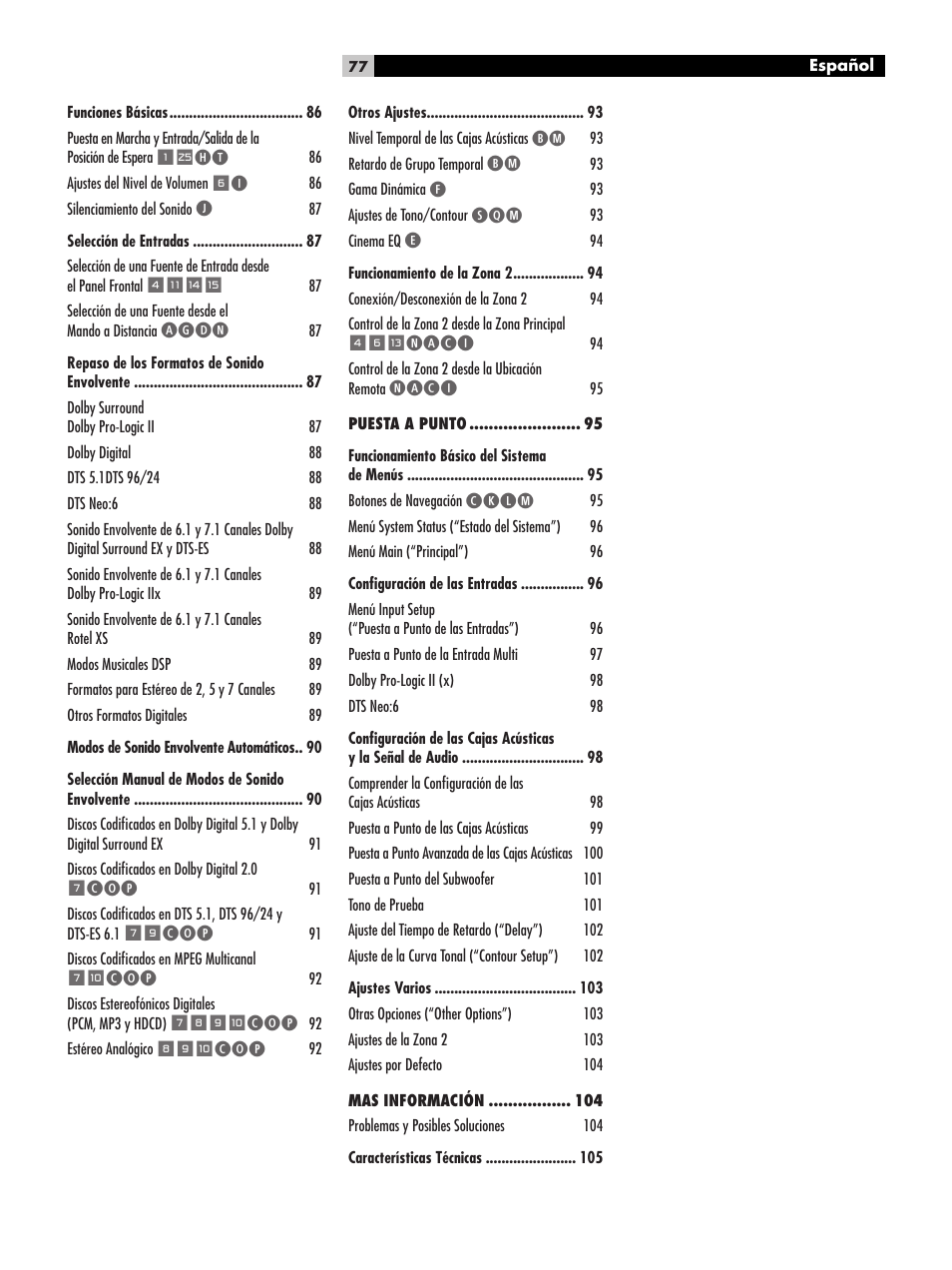 ROTEL RSP-1068 User Manual | Page 77 / 106