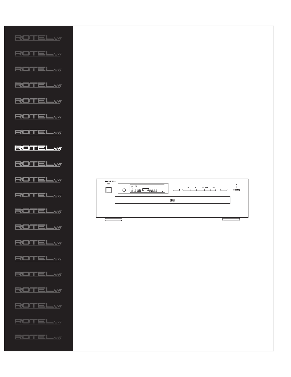 ROTEL CD Multi-Disc Changer RCC-955 User Manual | 16 pages