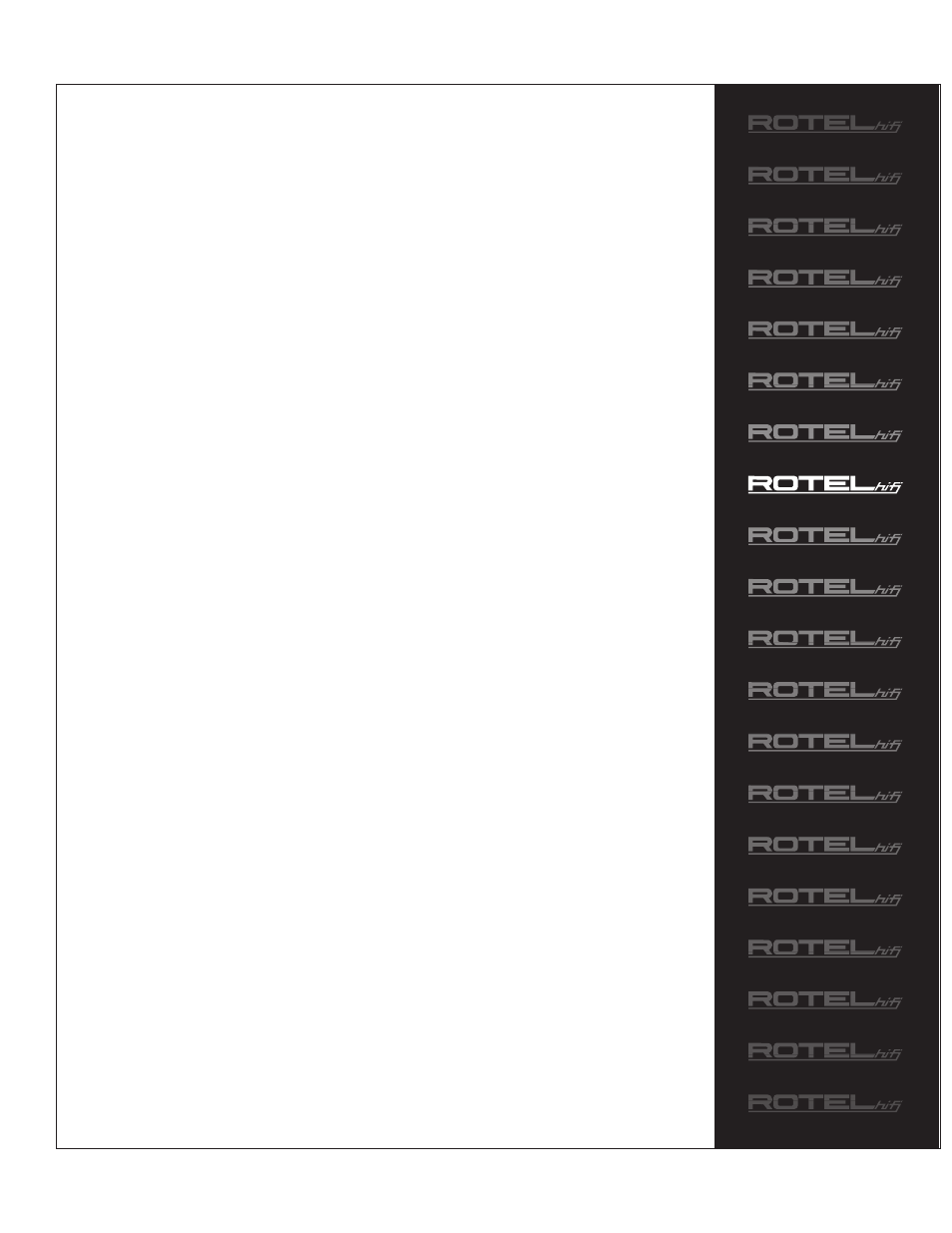 Rcc-955 | ROTEL CD Multi-Disc Changer RCC-955 User Manual | Page 16 / 16