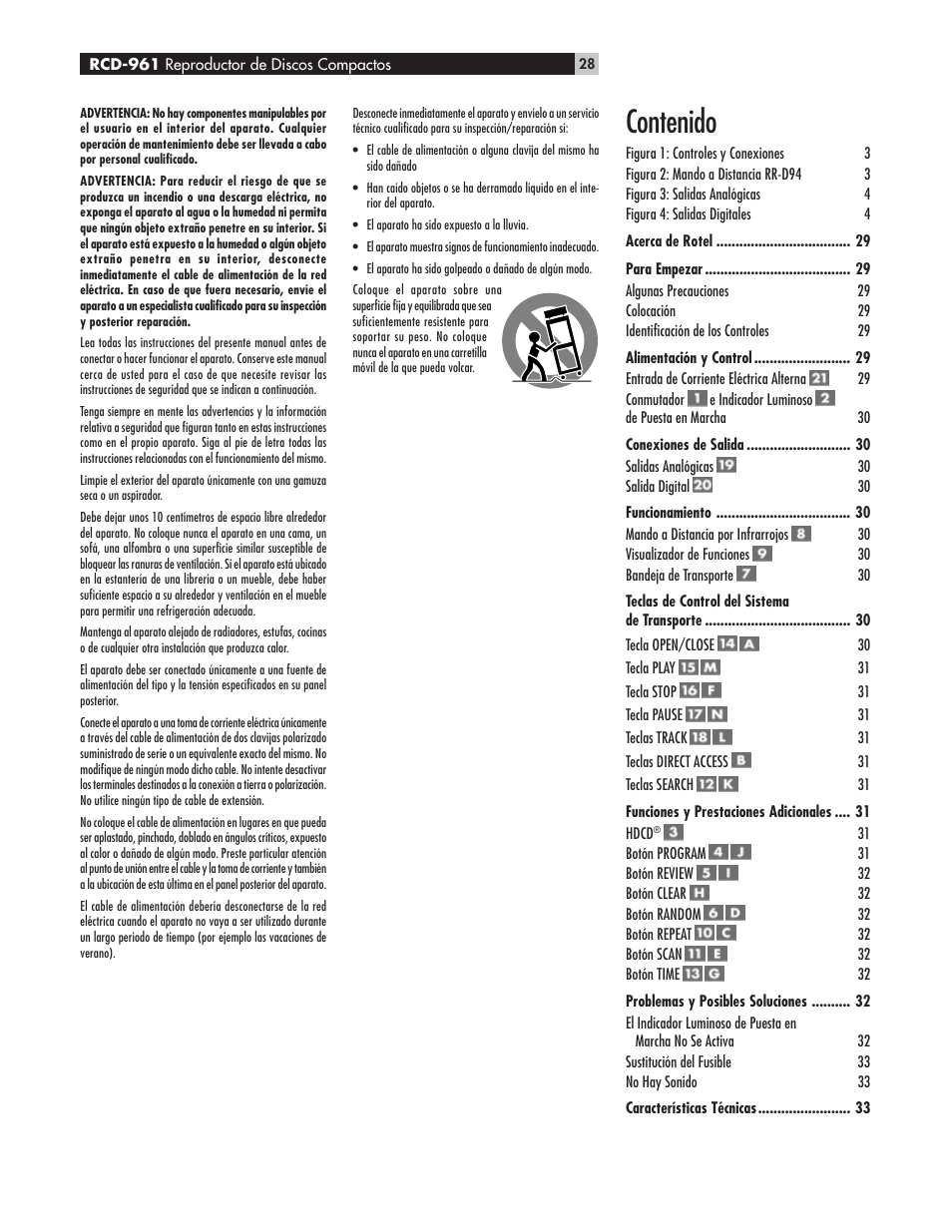 ROTEL RCD-961 User Manual | Page 28 / 34