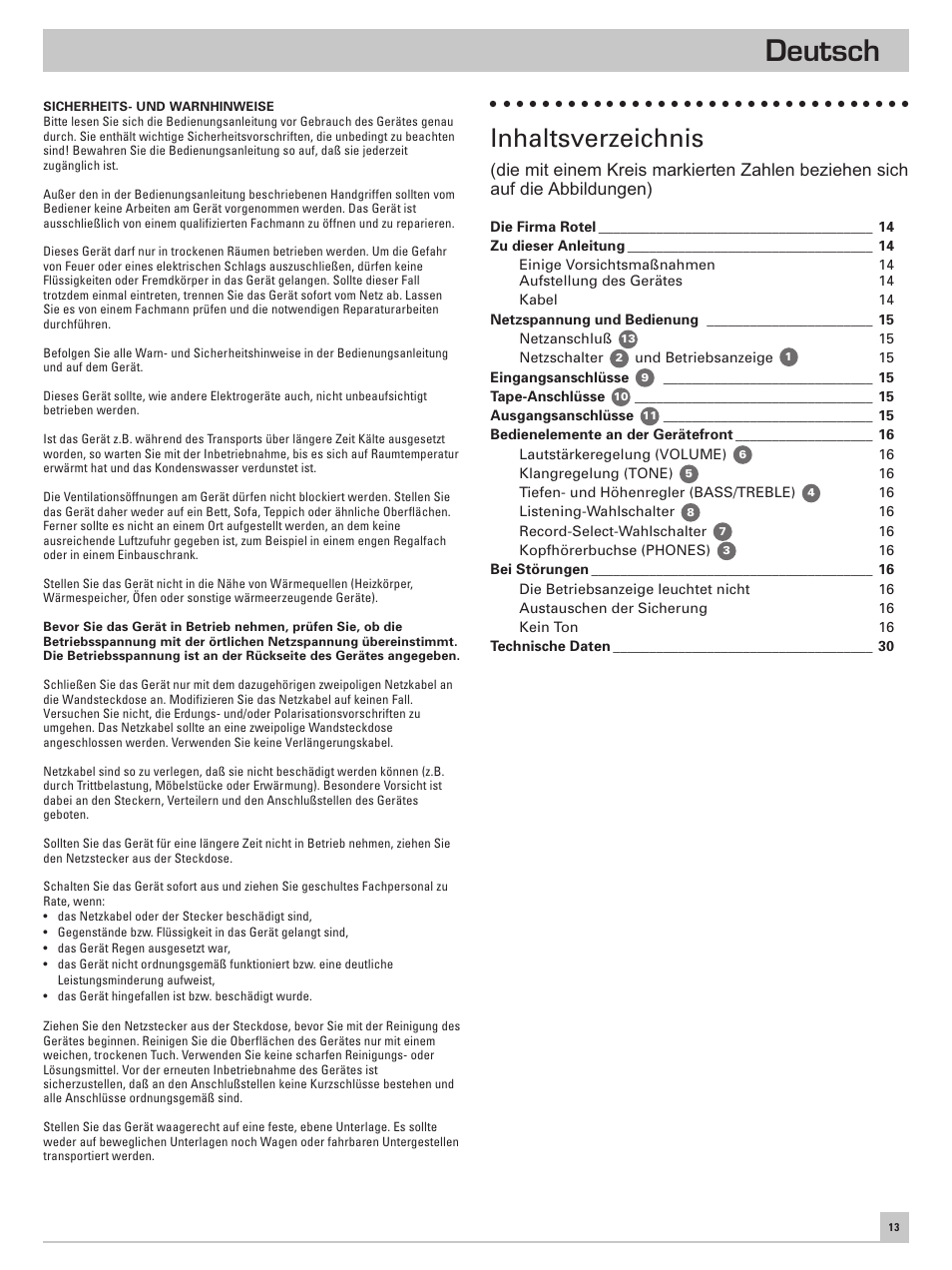 ROTEL RC-971 User Manual | Page 13 / 32