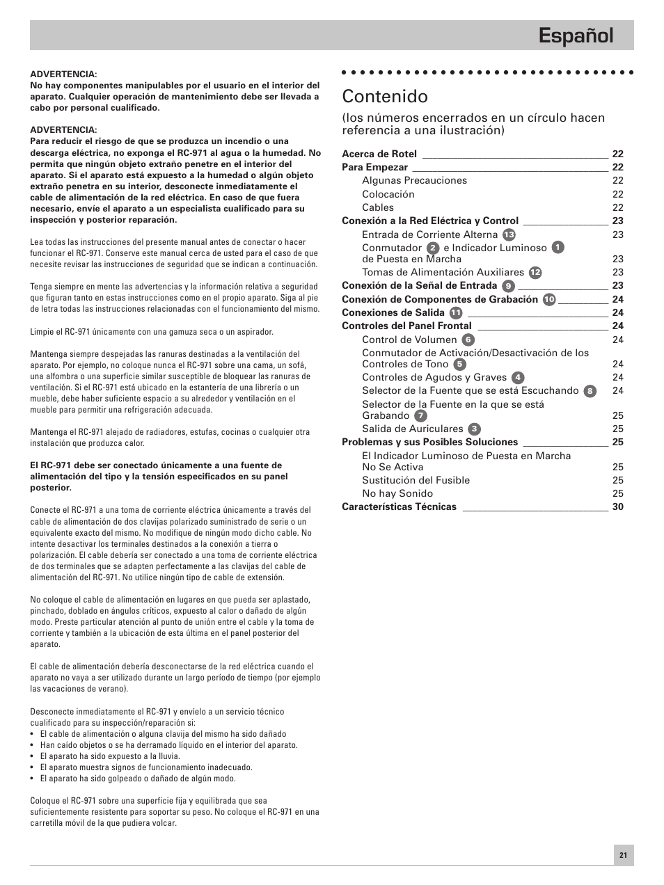 ROTEL RC-971 User Manual | Page 21 / 32