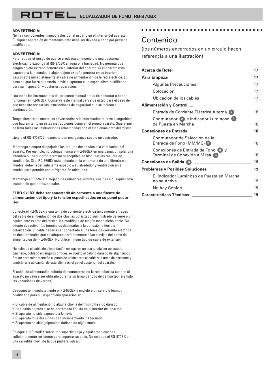 ROTEL RQ-970BX User Manual | Page 20 / 32