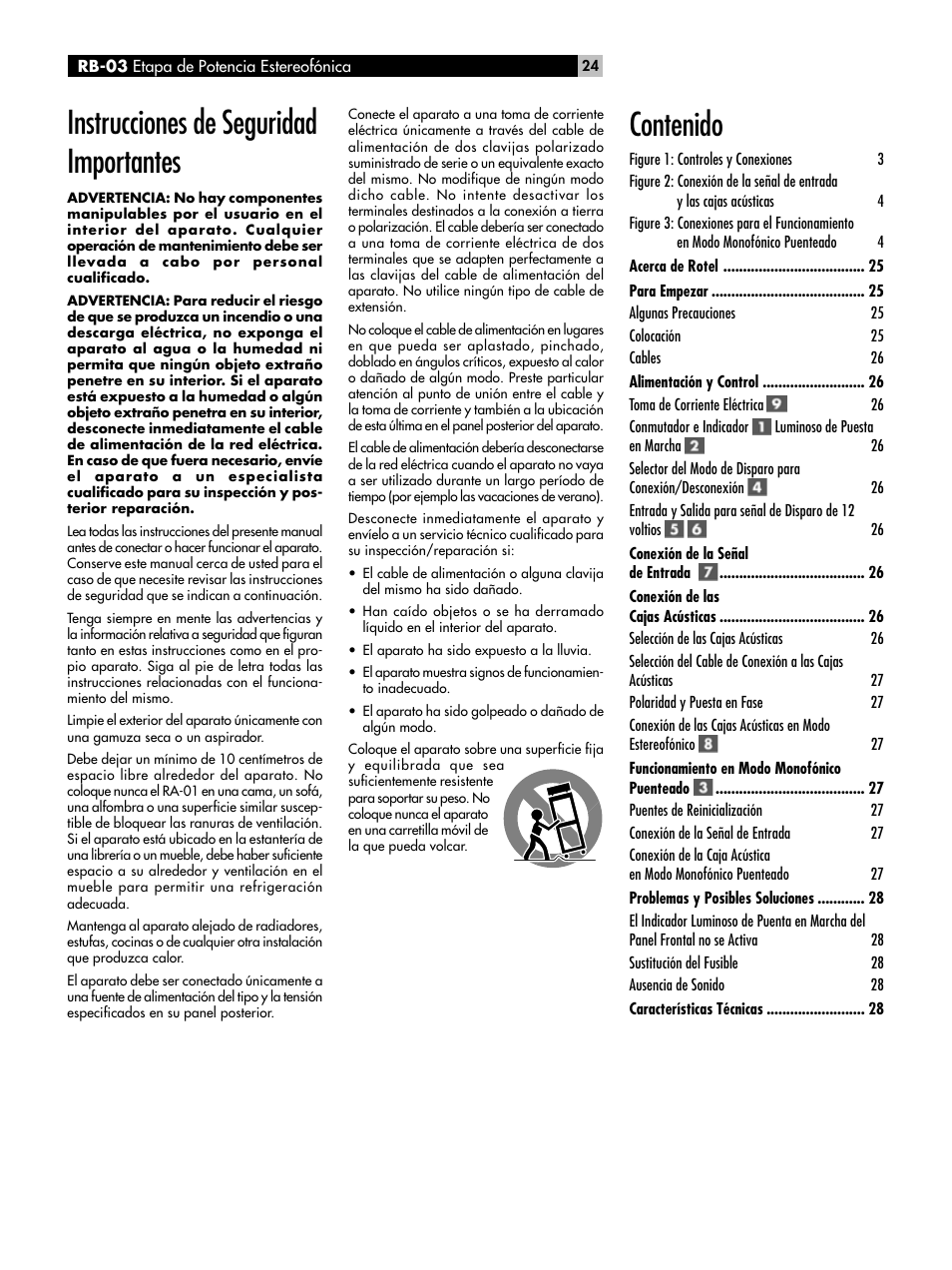 ROTEL RB-03 User Manual | Page 24 / 40