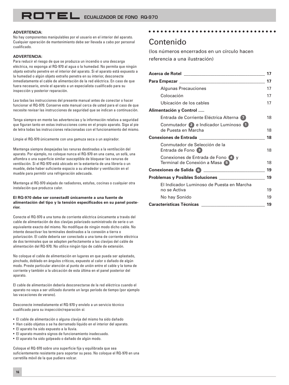 ROTEL RQ-970 User Manual | Page 20 / 32