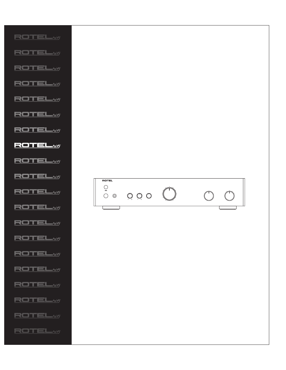 ROTEL RA-932 User Manual | 10 pages