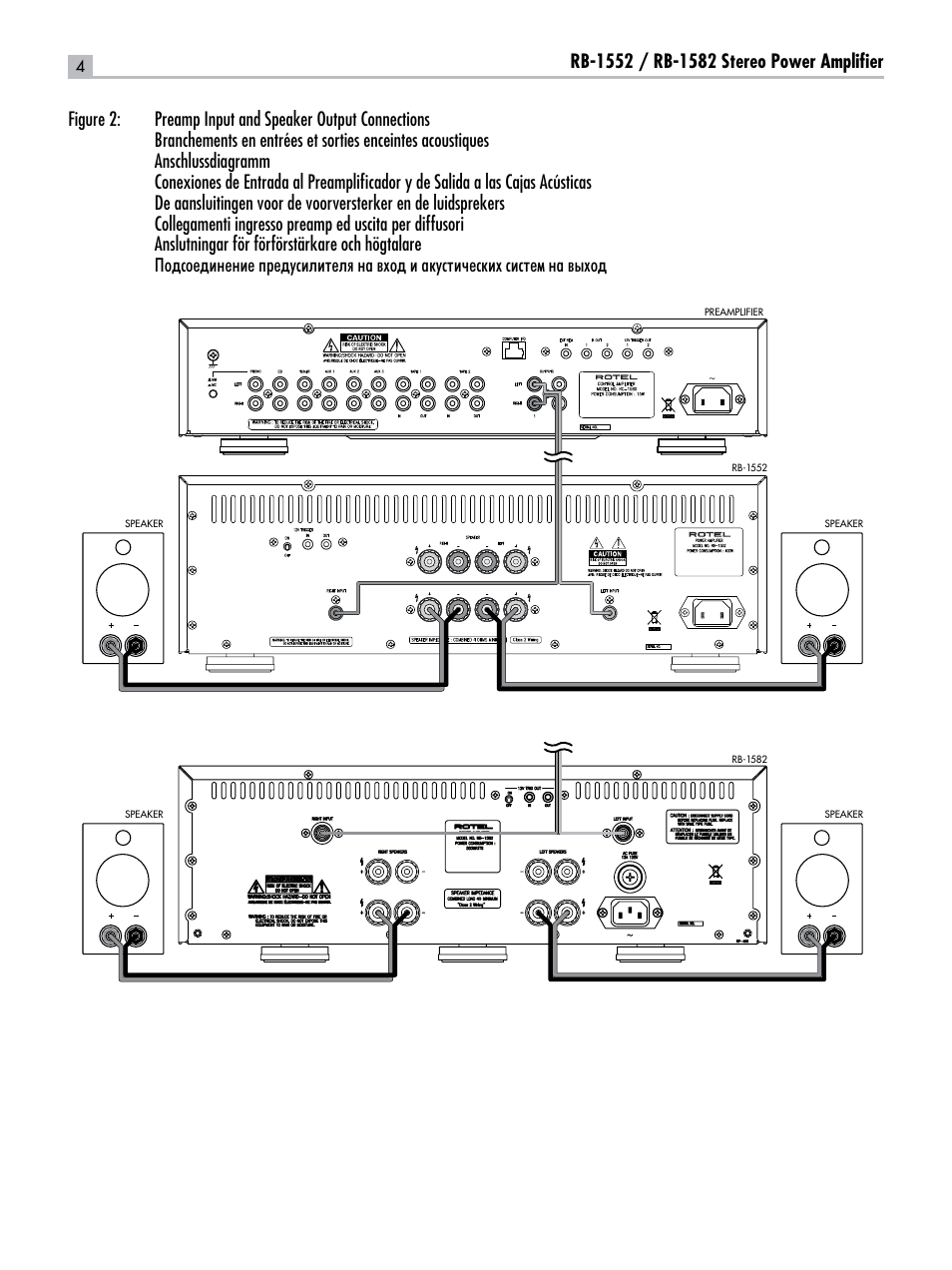 ROTEL RB-1582 User Manual | Page 4 / 48