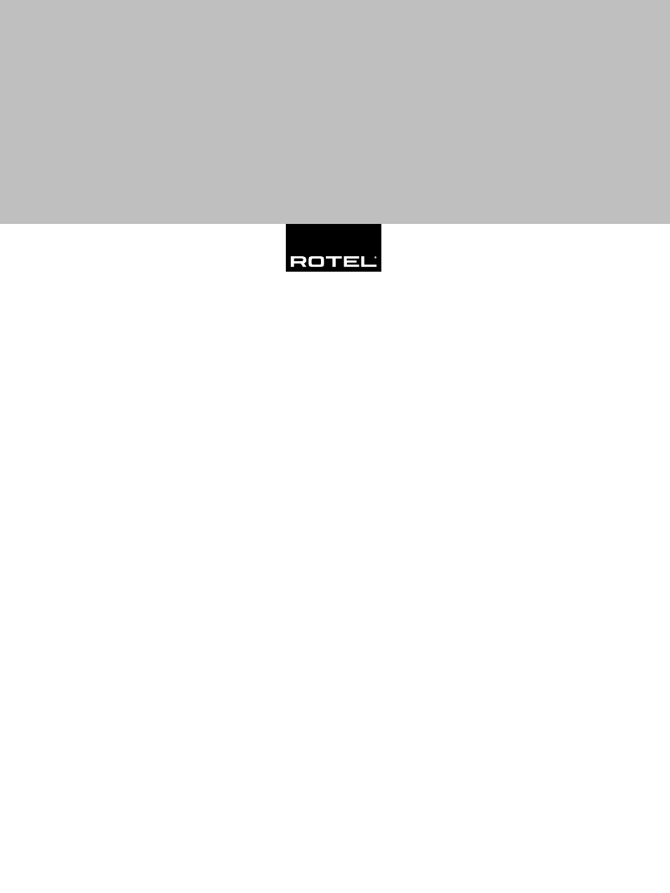 ROTEL RB1090 User Manual | Page 36 / 36