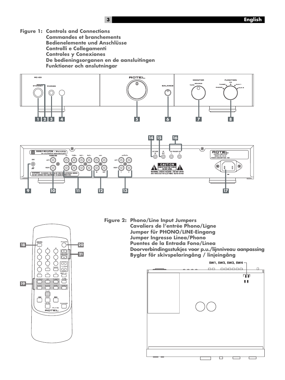ROTEL RC-03 User Manual | Page 3 / 10