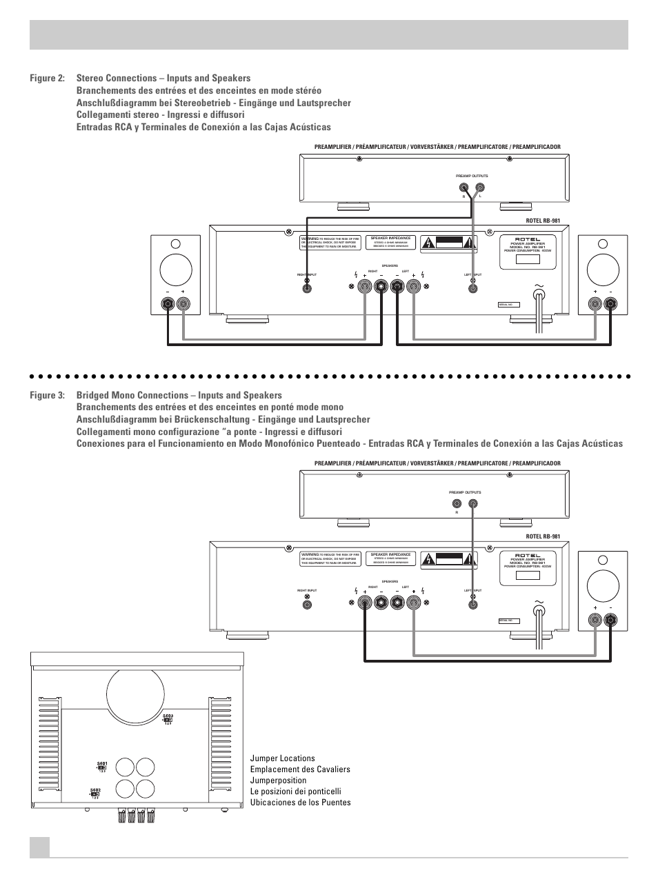 ROTEL RB-981 User Manual | Page 4 / 30
