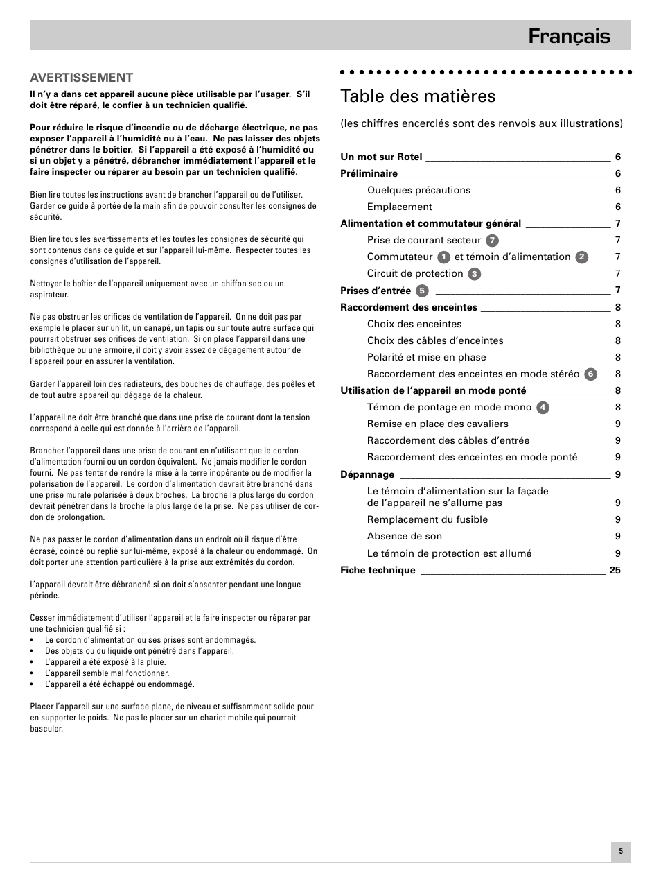 ROTEL RB-981 User Manual | Page 9 / 30