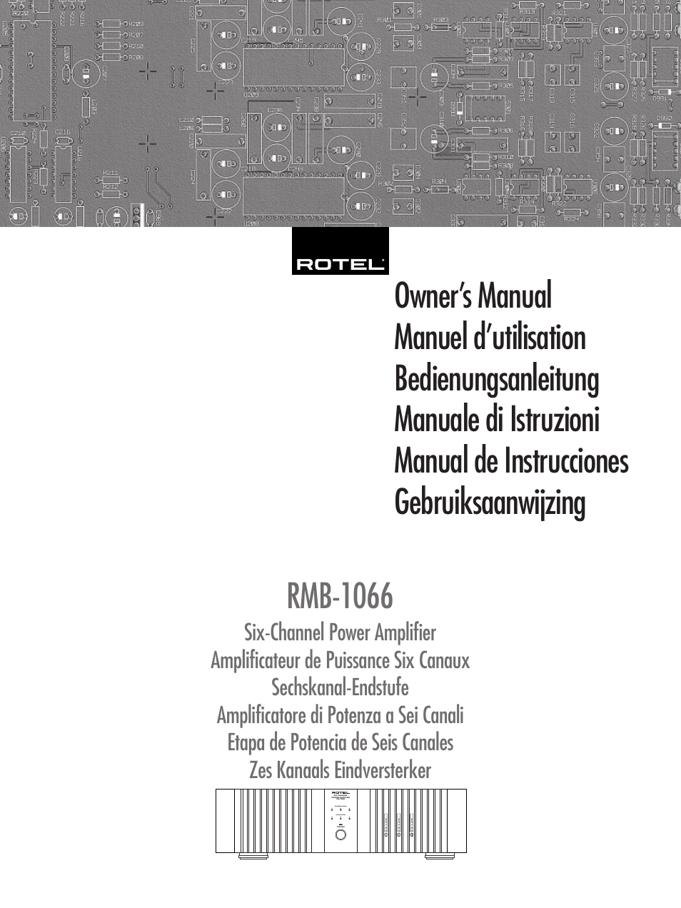 ROTEL RMB-1066 User Manual | 40 pages