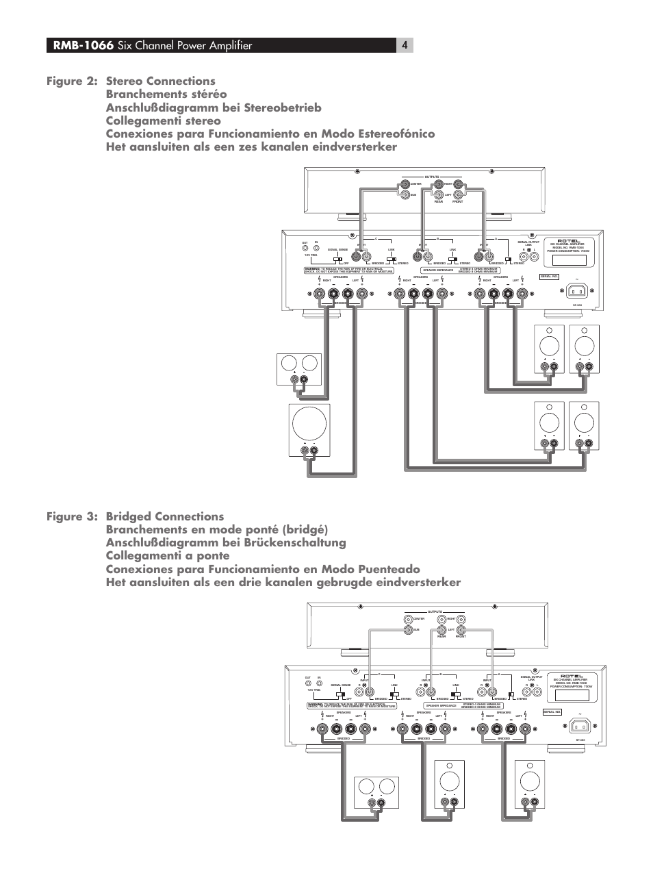 ROTEL RMB-1066 User Manual | Page 4 / 40