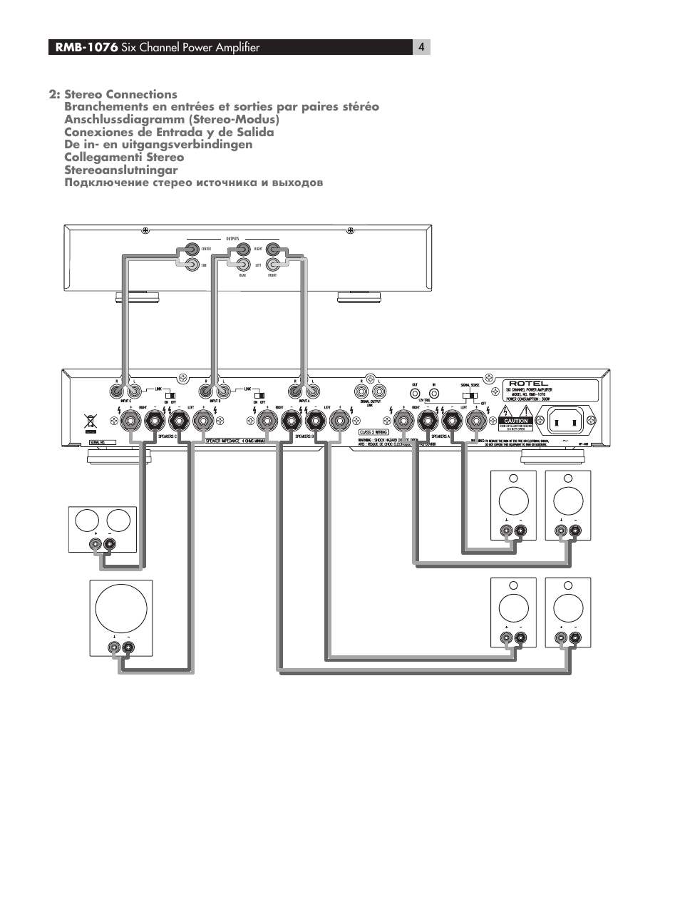 ROTEL RMB-1076 User Manual | Page 4 / 46