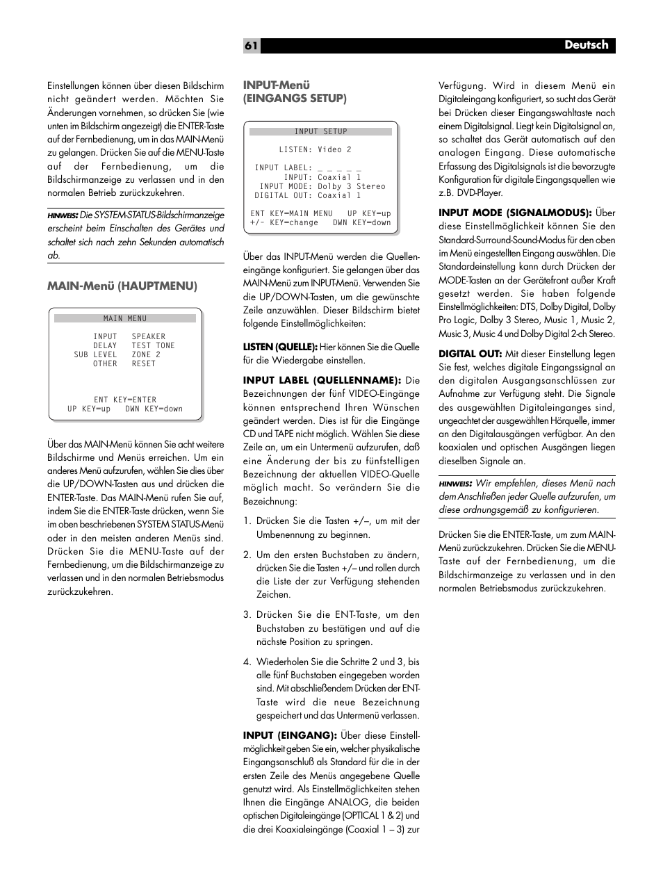 ROTEL RSX-972 User Manual | Page 61 / 68
